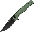 S210123 Sencut Crowley Button Lock Micarta