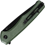 S210123 Sencut Crowley Button Lock Micarta