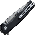 S210124 Sencut Crowley Button Lock Black G10