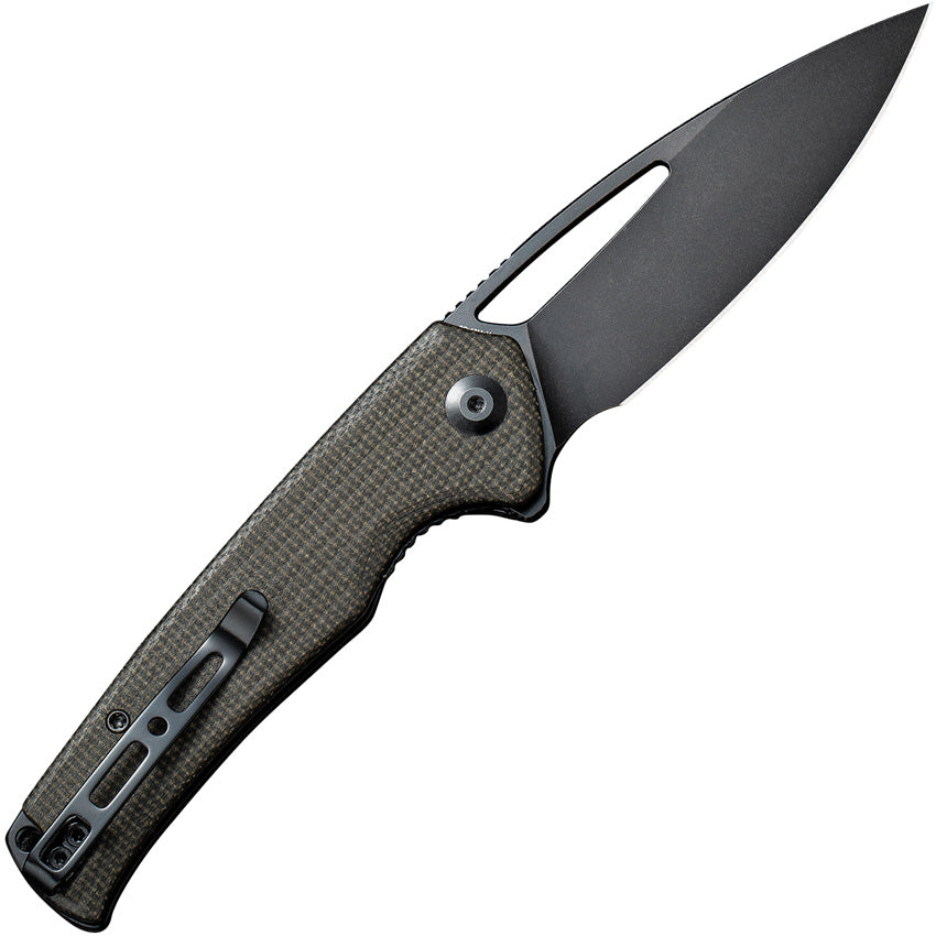 S210133 Sencut Mims Linerlock Green Micarta