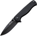 S23054B1 Sencut Errant Linerlock Black G10