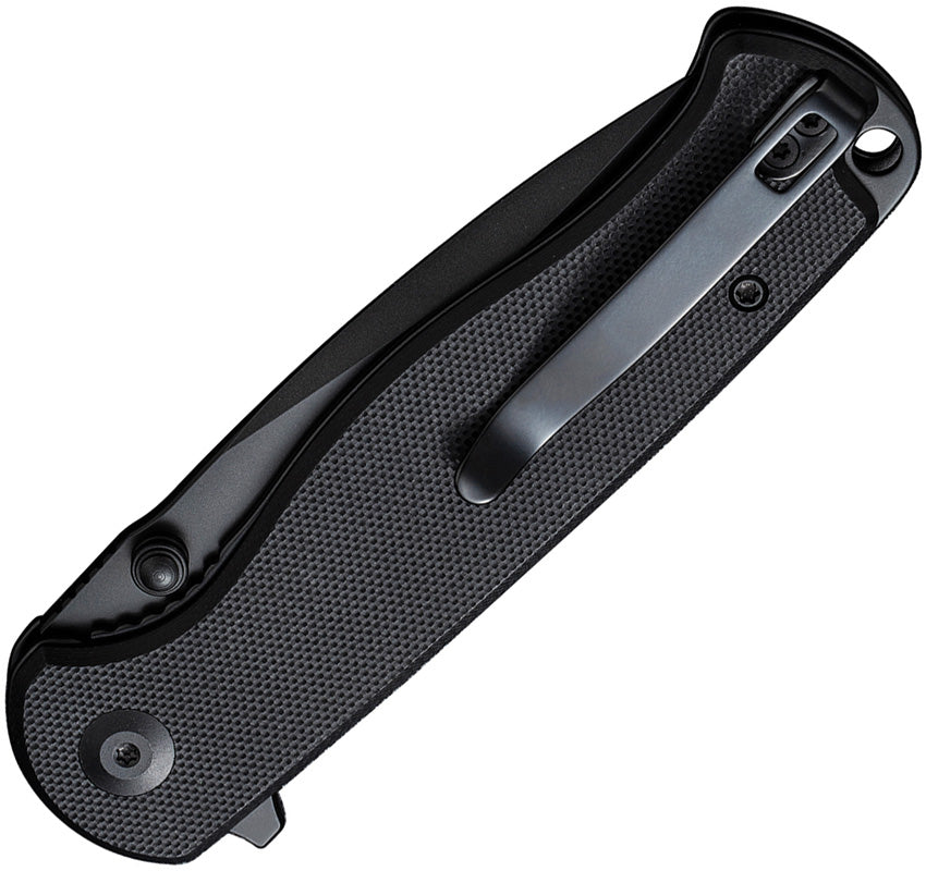 S23054B1 Sencut Errant Linerlock Black G10