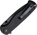 S23054B1 Sencut Errant Linerlock Black G10