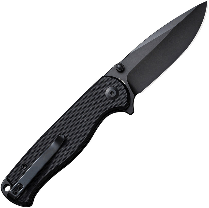 S23054B1 Sencut Errant Linerlock Black G10