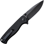 S23054B1 Sencut Errant Linerlock Black G10