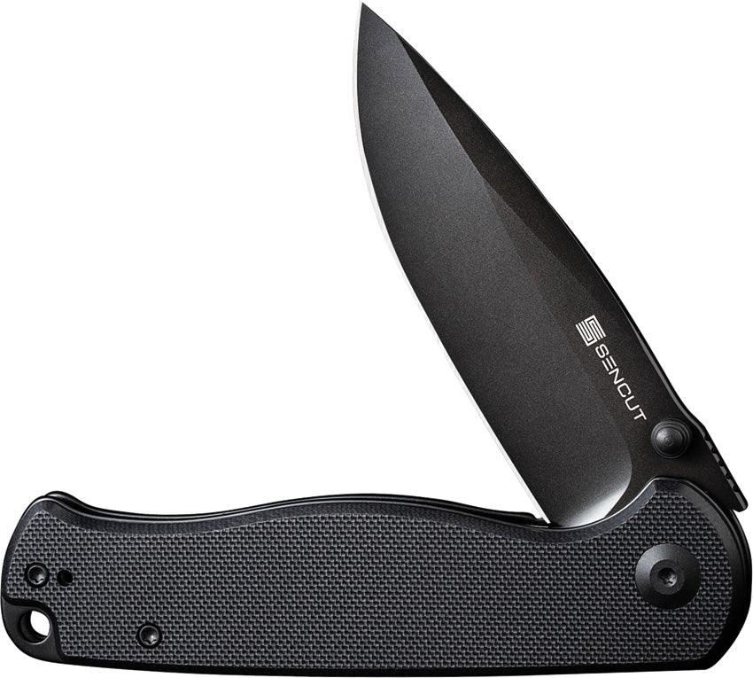 S23054B1 Sencut Errant Linerlock Black G10