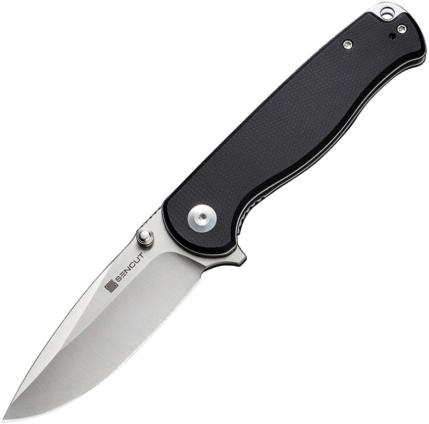 S23054B3 Sencut Errant Linerlock Black Micarta