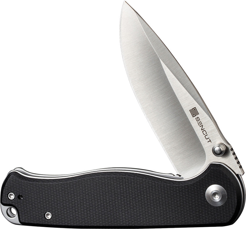 S23054B3 Sencut Errant Linerlock Black Micarta
