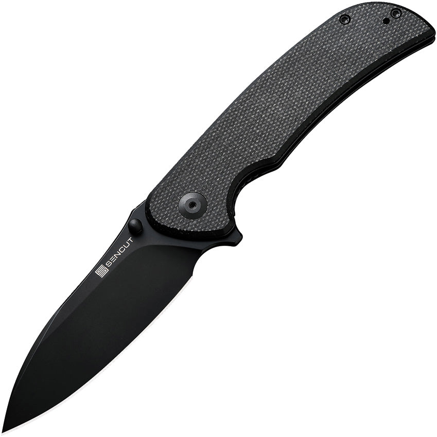 S230773 Sencut Borzam Linerlock Black Micarta