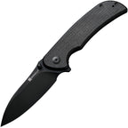 S230773 Sencut Borzam Linerlock Black Micarta