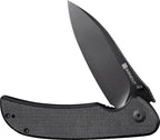 S230773 Sencut Borzam Linerlock Black Micarta