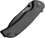 S230773 Sencut Borzam Linerlock Black Micarta