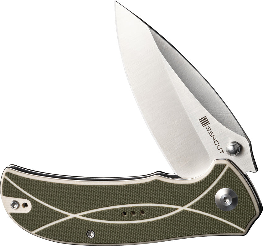 S230972 Sencut Hyrax Linerlock Green