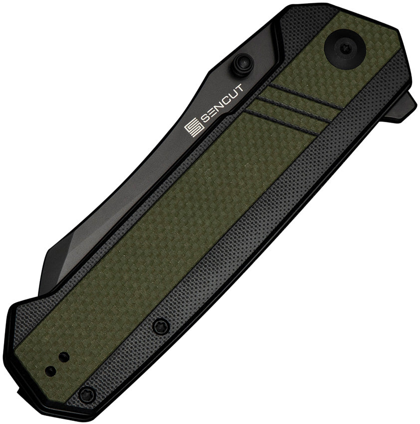 S240352 Sencut Draxor Linerlock Black/Green