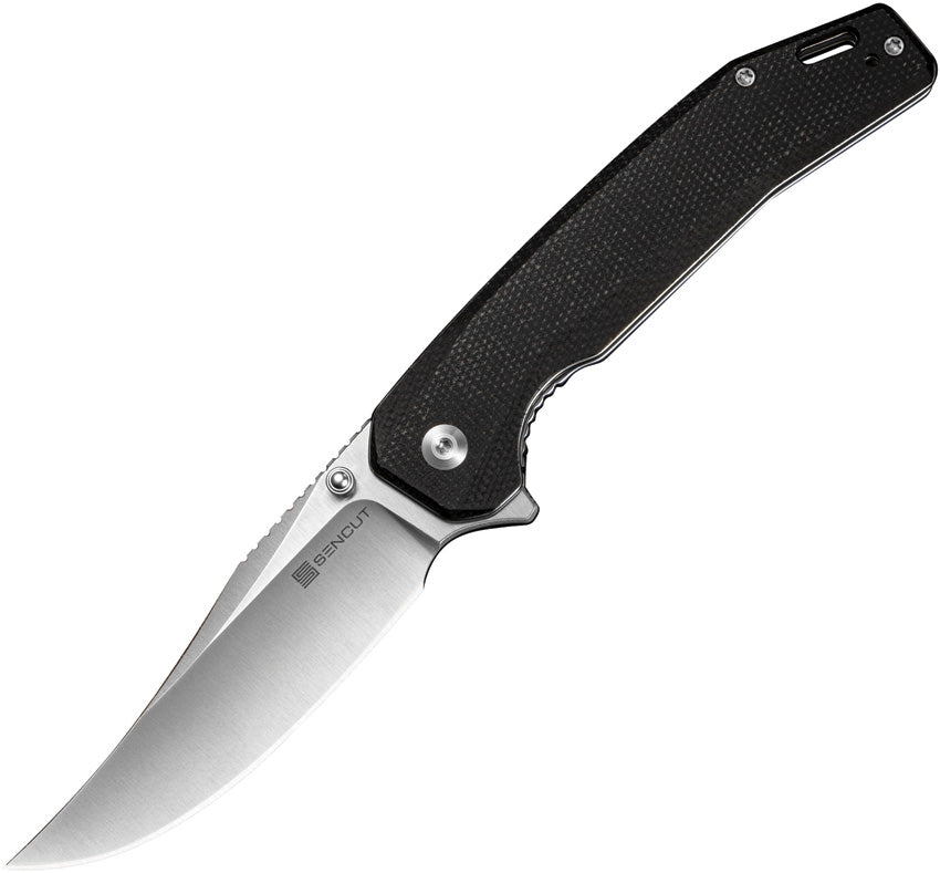 S250382 Sencut Vornix Linerlock Black Micarta
