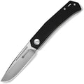 S250891: Sencut Braxx slip joint, black G10 handle, 3.13" satin flat ground D2 clip point blade