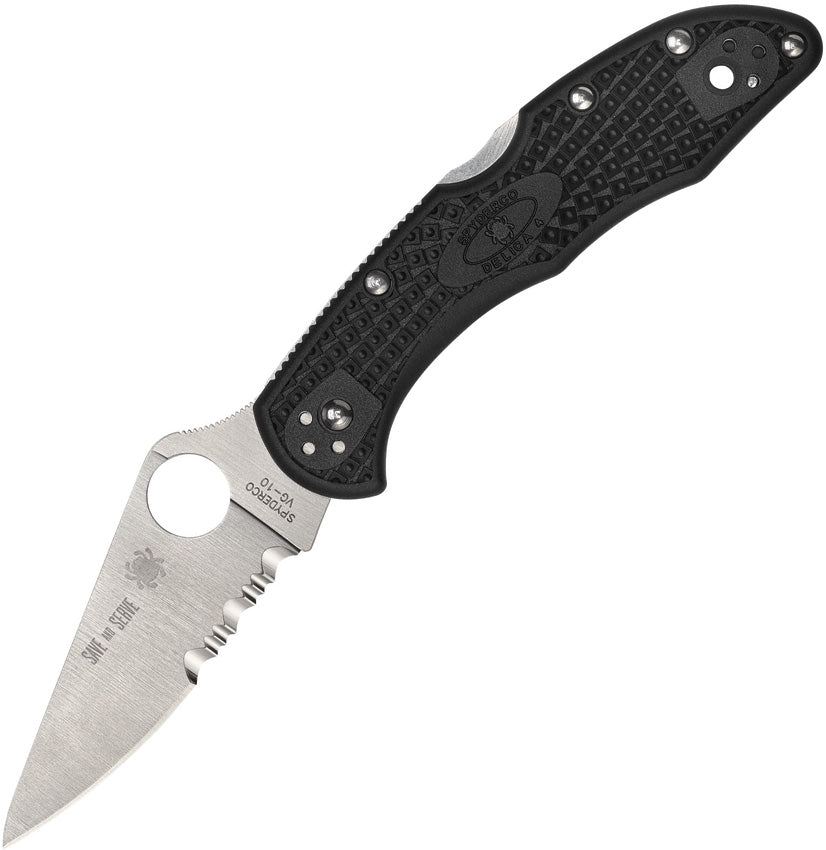 SC11FPSBKRD Delica 4 Lockback Red Line