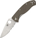 SC122GBNM4PS Spyderco Tenacious Linerlock Brown G10