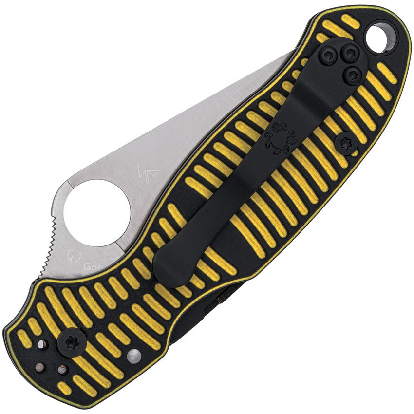 SC223GBKYLMCP Spyderco Para 3 Salt Yel/Blk MagnaCut