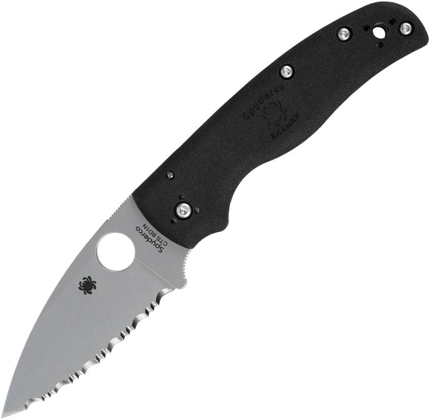 SC229SBK Spyderco Shaman Lightwt Compres Lock