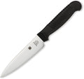 SCK05PBK: Spyderco Paring Knife, black polypropylene handle, 4.5" satin MBS26 blade