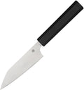 Spyderco Minarai Petty kitchen knife, Murray Carter Collection, satin CTS-BD1 blade, black handle (SCK15PBK)