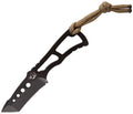 SG20717: Southern Grind Vermin Tanto neck knife, skeletonized one-piece construction, 2.25" black PVD 8670 steel tanto blade