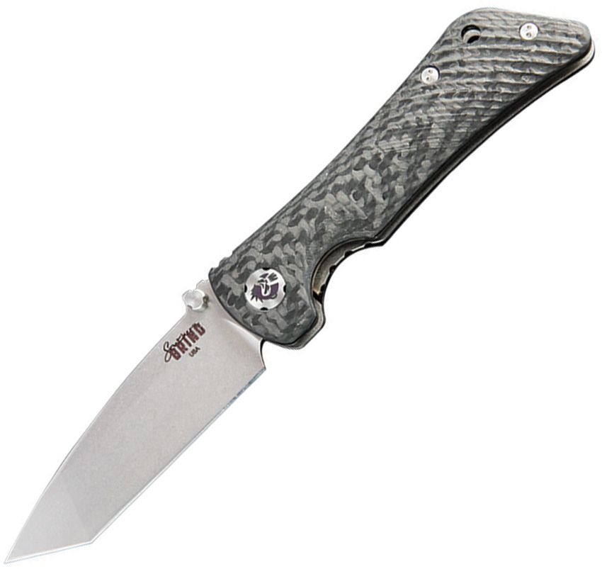 SG20816: Southern Grind Spider Monkey linerlock, carbon fiber handle, 3.25" tumbled S35VN tanto blade