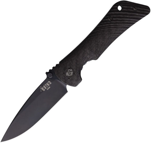 SG22266: Southern Grind Spider Monkey linerlock, carbon fiber handle, 3.25" black oxide MagnaCut drop point blade