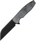 SIGKA8BB: Sig KARAK linerlock, black canvas micarta handle, 3.25" black PVD Nitro V sheepsfoot blade