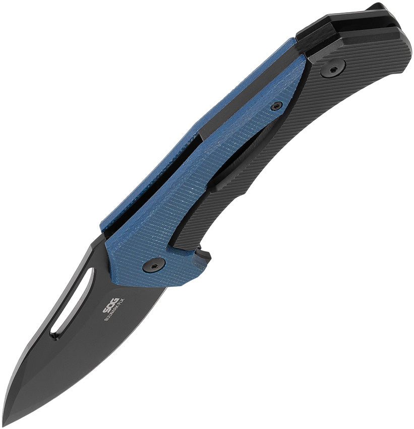 SOG14240157 SOG Bulwark Framelock Blue Micarta