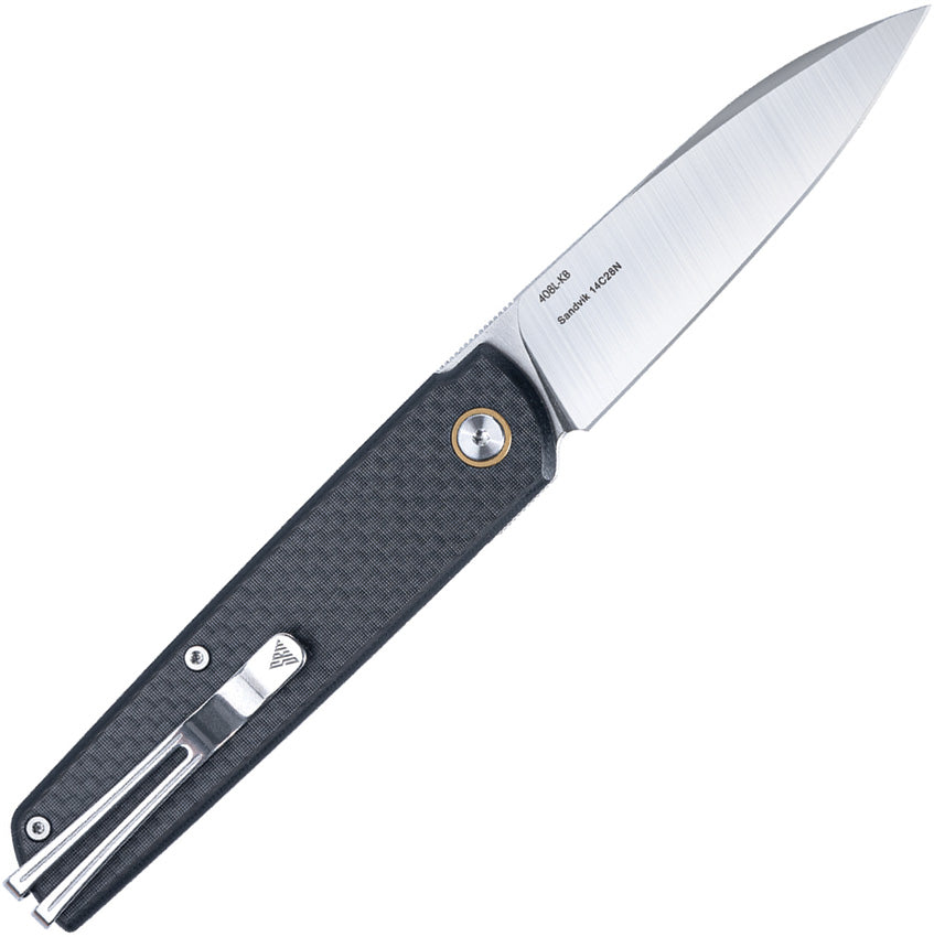 SRM408LKB Qrick Linerlock Blk G10/CF