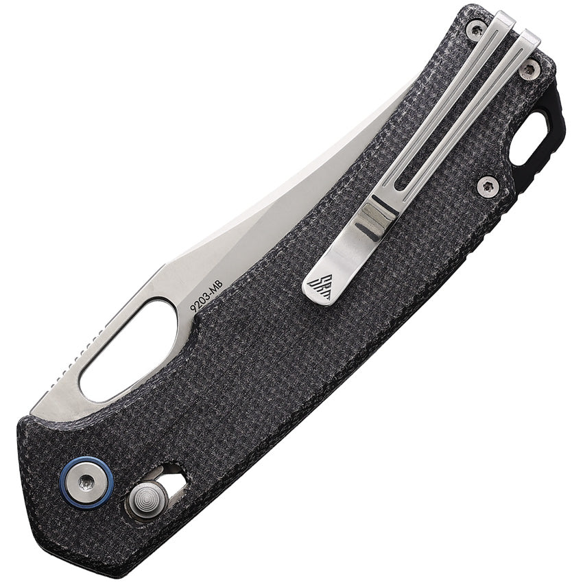 SRM9203MB 9203 Ambi Lock Black Micarta
