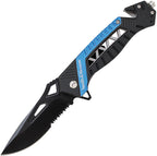 SW608BLS Rescue Linerlock Blue