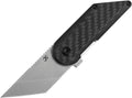 T2045A1: Kansept Dash linerlock, carbon fiber pattern G10 handle, 2.25" satin 154CM blade