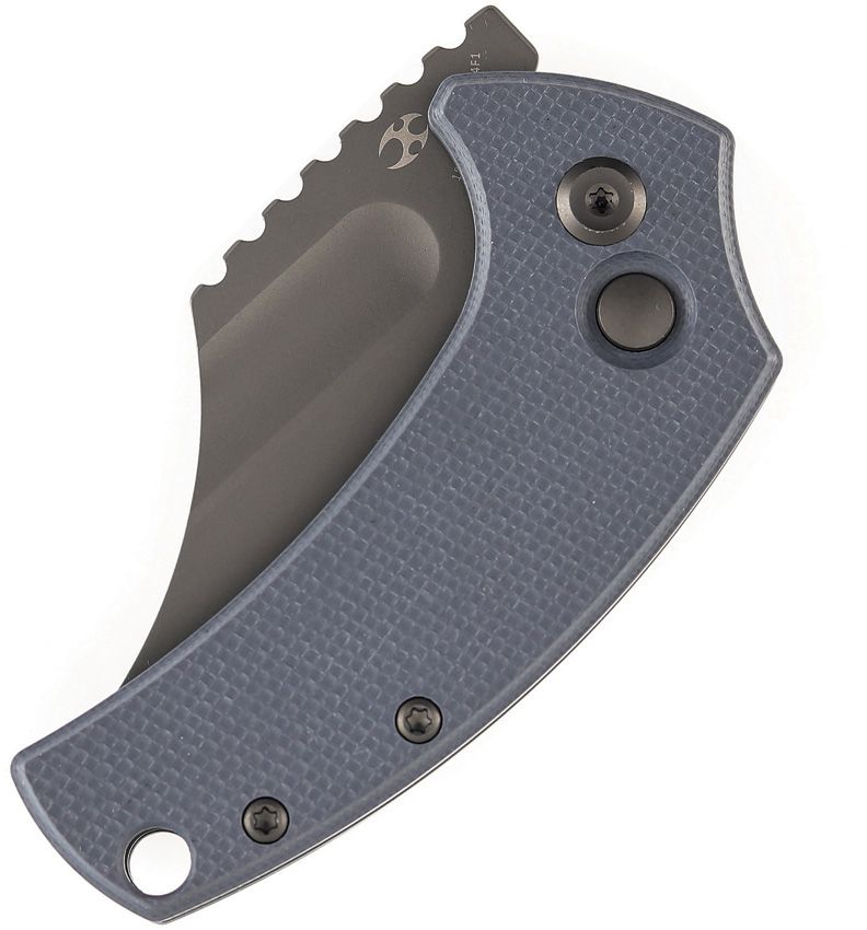 T2144F1 Kansept Knives Wasp Button Lock Gray
