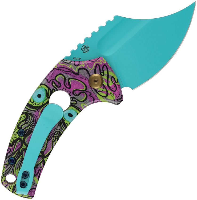 T2144F5 Kansept Knives Wasp Button Lock Undead