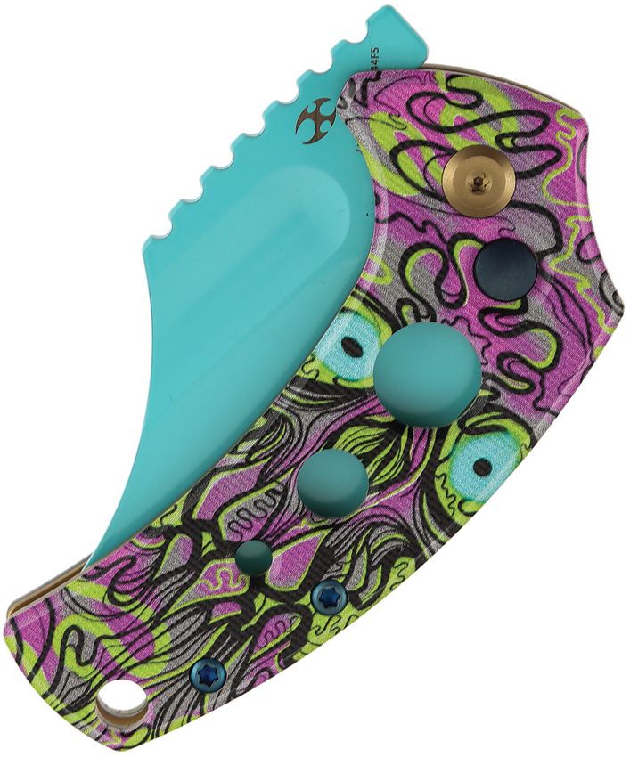 T2144F5 Kansept Knives Wasp Button Lock Undead