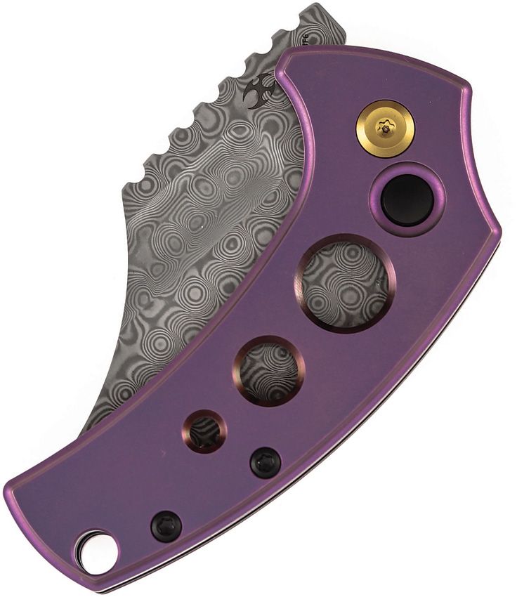 T2144F6 Kansept Knives Wasp Button Lock Purple Ti
