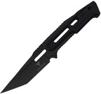 TKF301: Takumitak Heat fixed blade, black FRN handle, 4.5" black oxide 3Cr13 tanto blade