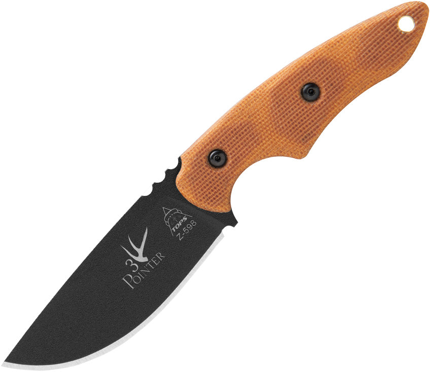 TP3PR02 3 Pointer Tan Canvas Micarta