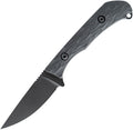 Toor Barrow Socom fixed blade knife with black Gun-Kote MagnaCut drop point blade and black G10 handle (TR08507)