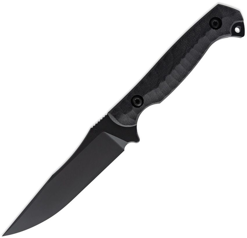 Toor Krypteia S Soco fixed blade knife with black coated CPM-M4 blade and black G10 handle (TR64243)