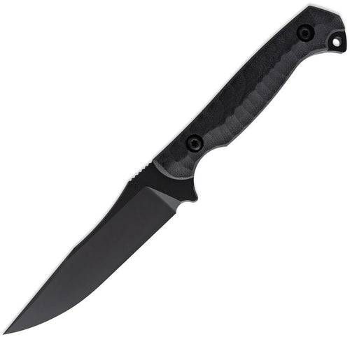 Toor Krypteia S Soco fixed blade knife with black coated CPM-M4 blade and black G10 handle (TR64243)