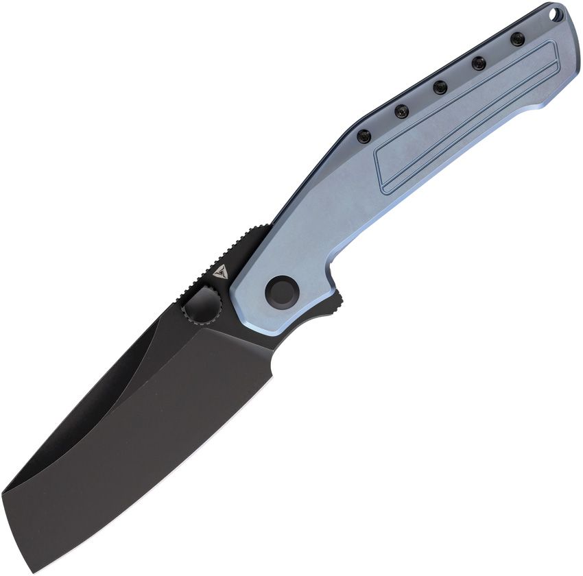 TUYBPVDBHBU Tuya Knives Tuya Knife Digger Framelock Ti Blue