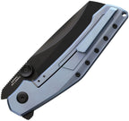 TUYBPVDBHBU Tuya Knives Tuya Knife Digger Framelock Ti Blue