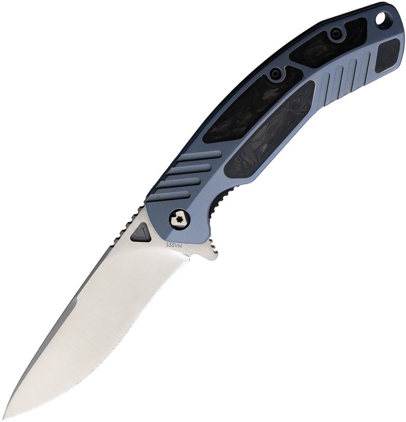 VNI16TICFPBL V Knives V NIVES Tectonic Linerlock CF Blue