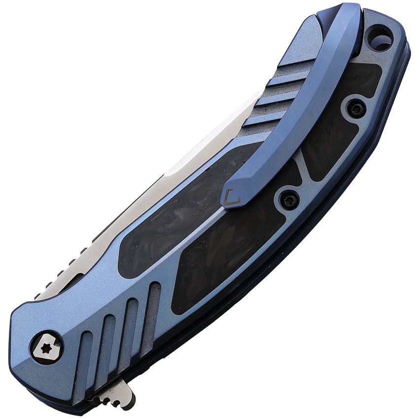 VNI16TICFPBL V Knives V NIVES Tectonic Linerlock CF Blue
