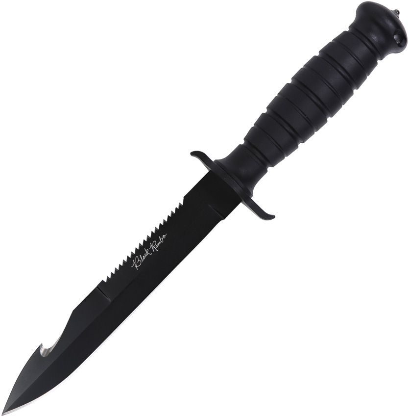 VNIFB32FPBBK V Knives V NIVES Black Rambo Savage Fixed Blade