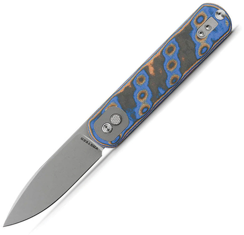 VOSA0733 VOSTEED Corgi Trek Lock Blue Micarta